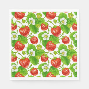 Luncheon Paper Napkins-Strawberries Napkin