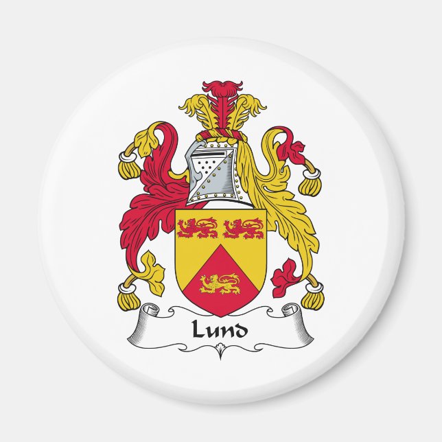 Lund Family Crest Magnet (Front)
