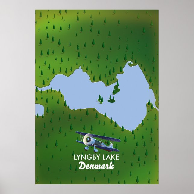 Lund Fjord Denmark map Poster (Front)