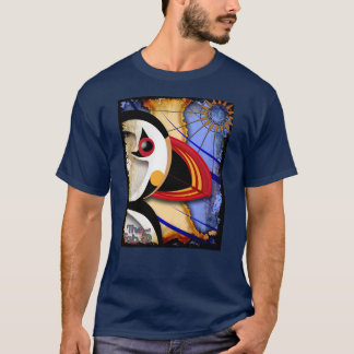 Lundy Puffin 3 Navy T-Shirt