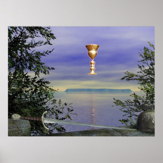 Lundy, the Grail island Poster