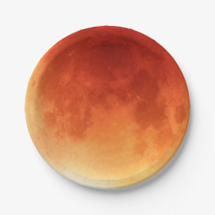 Lune éclipse 2015 n°1. paper plate