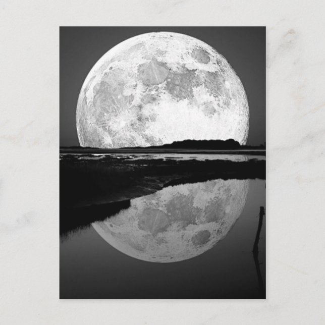 Lune et son reflet postcard (Front)