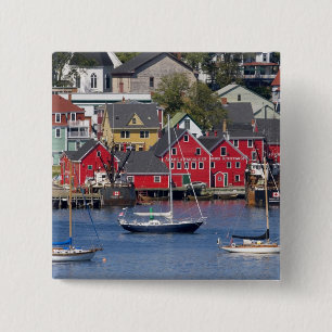 Lunenberg, Nova Scotia, Canada. 3 15 Cm Square Badge