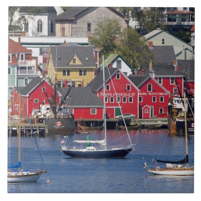 Lunenberg, Nova Scotia, Canada. 3 Ceramic Tile (Front)