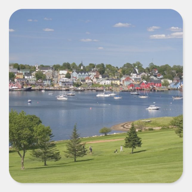 Lunenberg, Nova Scotia, Canada. Square Sticker (Front)