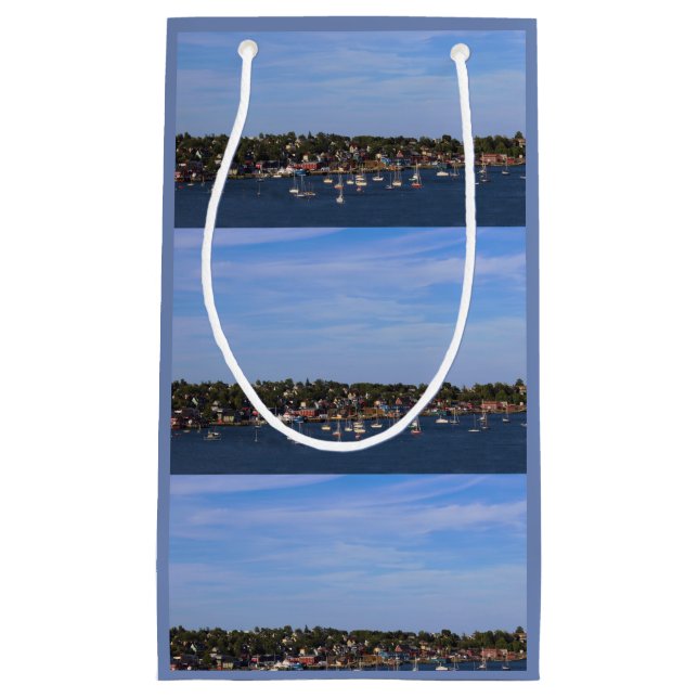 Lunenbourg Harbor Small Gift Bag (Front)