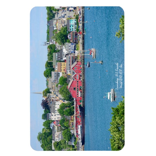 Lunenburg, NS Waterfront Flexible Magnet (Vertical)