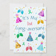 Lung-aversary Party Invitation
