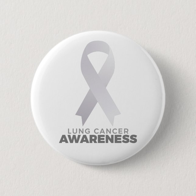 Lung Cancer Awareness 6 Cm Round Badge (Front)