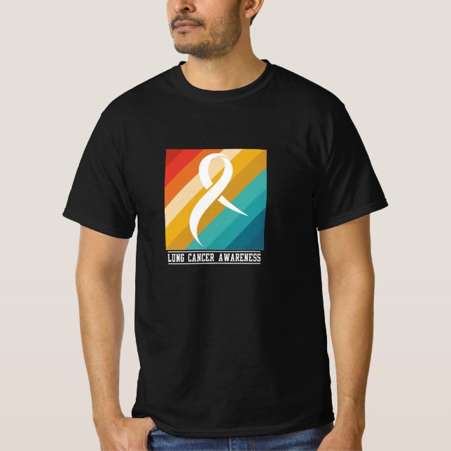 Lung Cancer Awareness Design T-Shirt (Front)