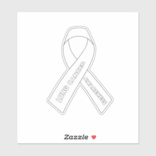 lung cancer Awareness Ribbon
