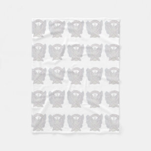 Lung Cancer Awareness Ribbon Fleece Blankets