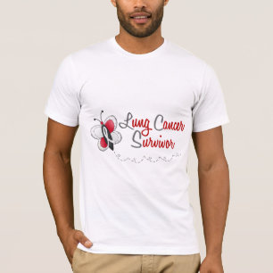 Lung Cancer Butterfly 2 Survivor T-Shirt