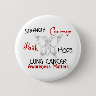 Lung Cancer Celtic Butterfly 3 6 Cm Round Badge