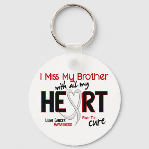 Lung Cancer I Miss My Brother Key Ring