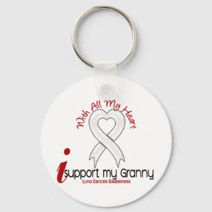 Lung Cancer I Support My Granny Key Ring