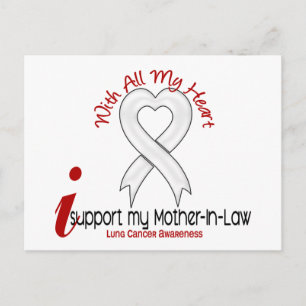 Lung Cancer I Support My Mother-In-Law Postcard