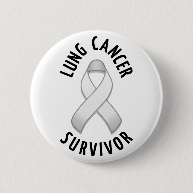 Lung Cancer Survivor Button (Front)