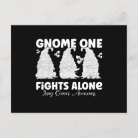 Lung Cancer White Ribbon Gnome
