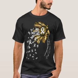 Lung Disease Awareness sunflower nobody fights alo T-Shirt