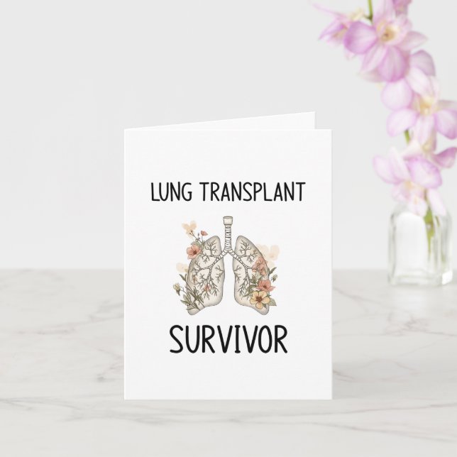 Lung transplant survivor card (Orchid)