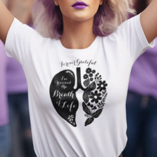 Lung Transplant Wildflower Breath of Life  T-Shirt