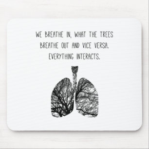 Lung Tree Air Breathe Breathing Photosynthesis Tre Mouse Pad