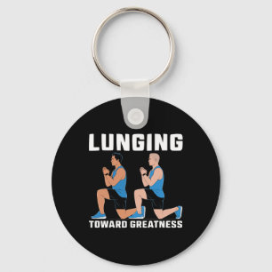 Lunge Exercise Bodybuilding Fitness Workout Gym 1 Key Ring