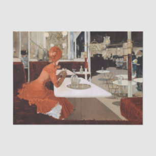 Lungren In The Cafe Painting Tissue Paper