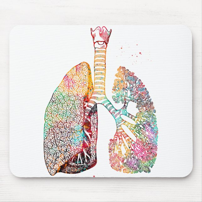 Lungs Art Mouse Pad (Front)