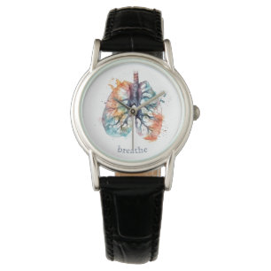 Lungs, breathe like a tree, customisable watch