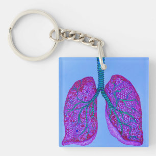 Lungs Key Ring