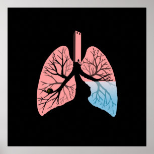 Lungs landscape poster