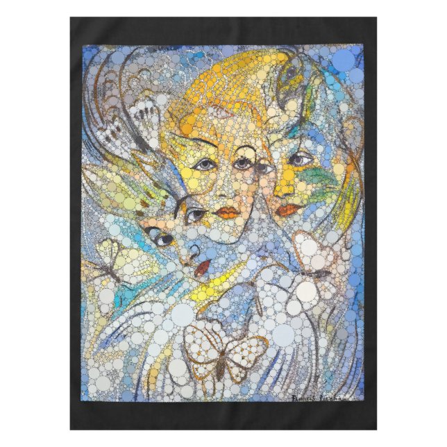 Lunis, Infinity Dots by After Francis Picabia Tablecloth (Front)