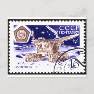 Lunokhod-1 Russian Space Robot Postcard