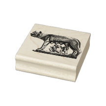 Lupa Capitolina Wooden Stamp
