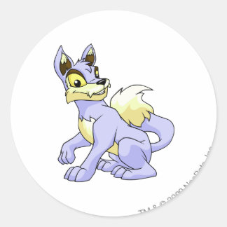 Lupe Blue Classic Round Sticker