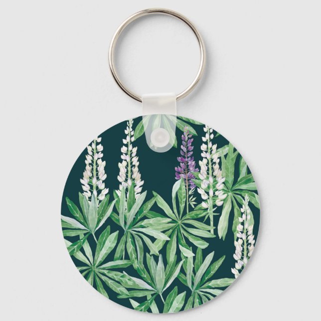 Lupin flower key ring (Front)