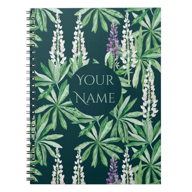 Lupin flower notebook (Front)