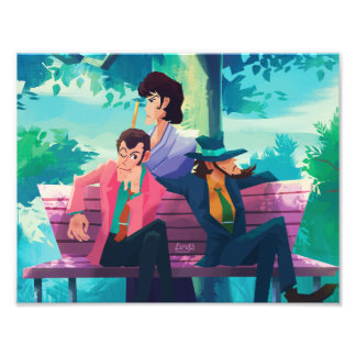 Lupin III the third bench boys print