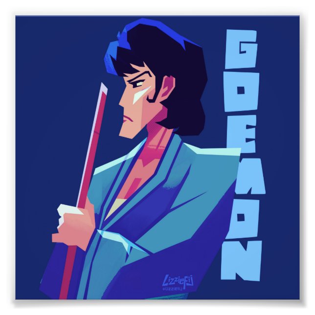 Lupin III the third Goemon small art print (Front)