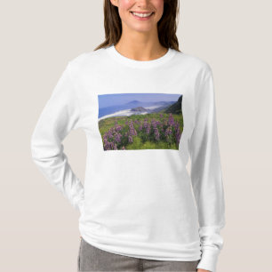 Lupine flowers and rugged coastline along T-Shirt