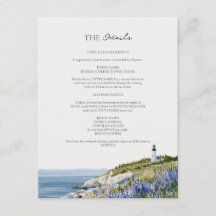 Lupine Lighthouse Maine Coast Wedding Details 