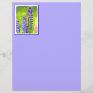 Lupine Painting - Original Flower Art