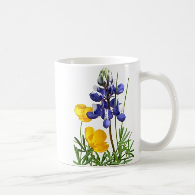 Lupine Poppies Mug (Right)