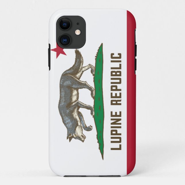 Lupine Republic Flag Case-Mate iPhone Case (Back)