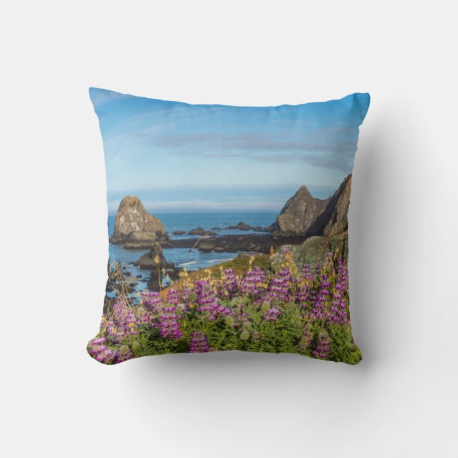 Lupine Wildflowers Cover The Hills Cushion (Front)