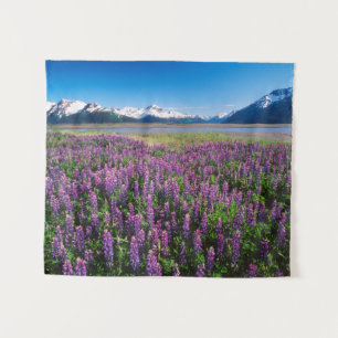 Lupines in Bloom Kenai Mountains, Alaska Tapestry