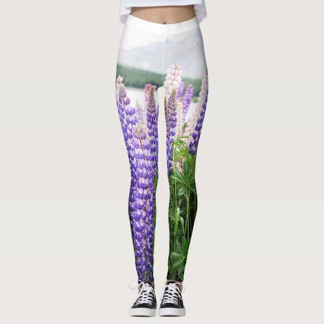Lupins in the wild nature Leggings (Front)